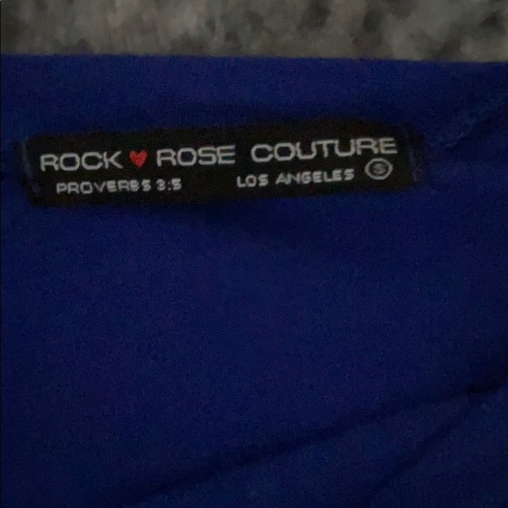 Blue cropped t-shirt - Picture 3 of 3